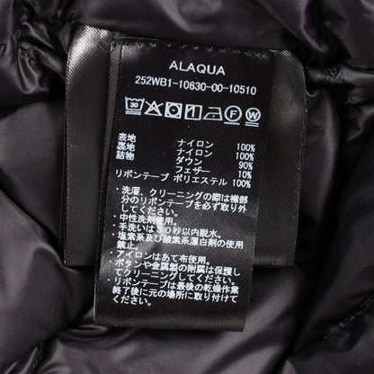 ALAQUA ダウンコート ナイロン ブラック デュベティカ アウター DUVETICA