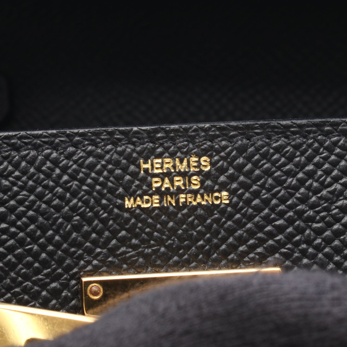 ケリートゥーゴー ショルダーウォレット ヴォーエプソン ブラック ゴールド金具 B刻印 エルメス バッグ HERMES