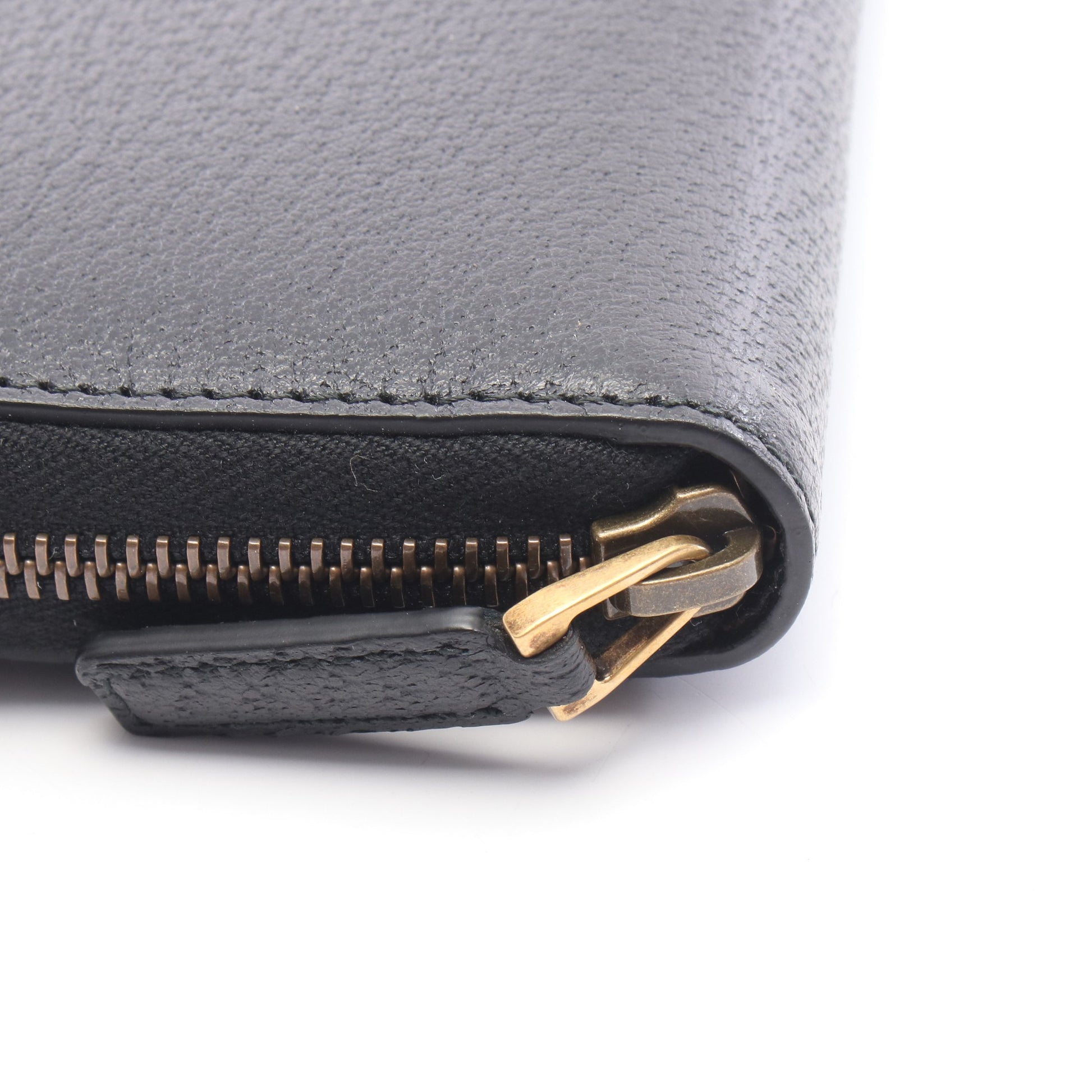 シェリーライン ラウンドファスナー長財布 レザー ブラック グッチ 財布・小物 GUCCI