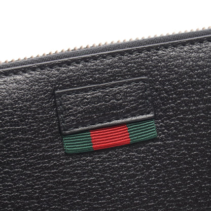 シェリーライン ラウンドファスナー長財布 レザー ブラック グッチ 財布・小物 GUCCI