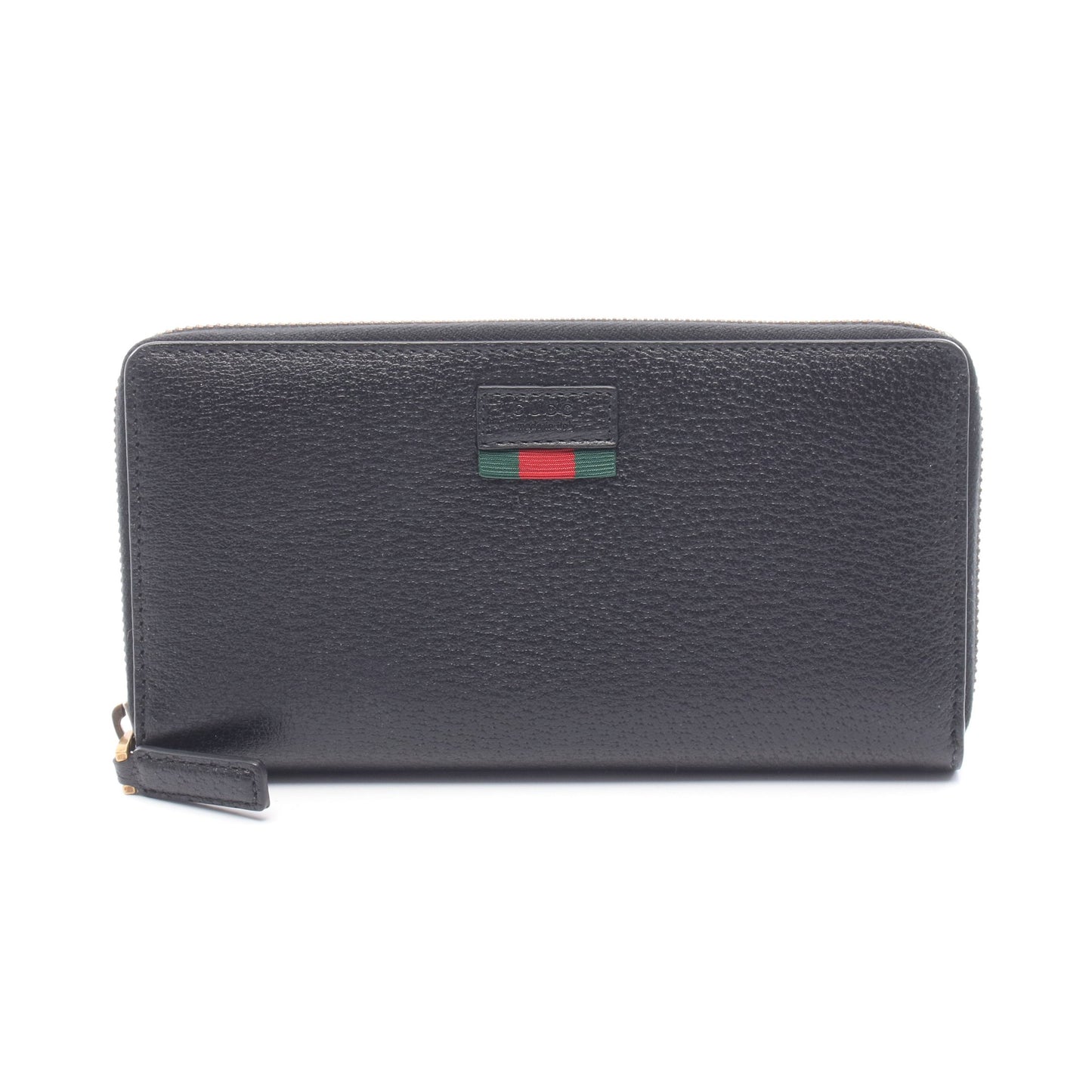 シェリーライン ラウンドファスナー長財布 レザー ブラック グッチ 財布・小物 GUCCI