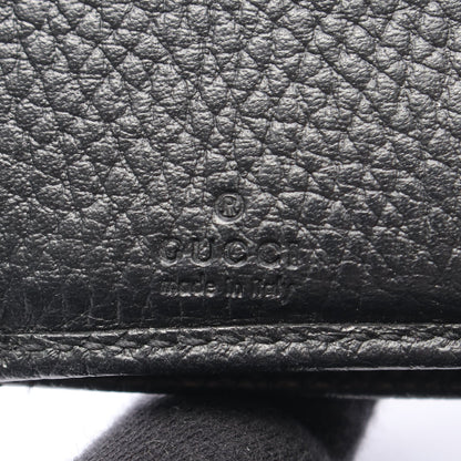 GGマーモント ミディアム ウォレット 三つ折り財布 レザー ブラック グッチ 財布・小物 GUCCI
