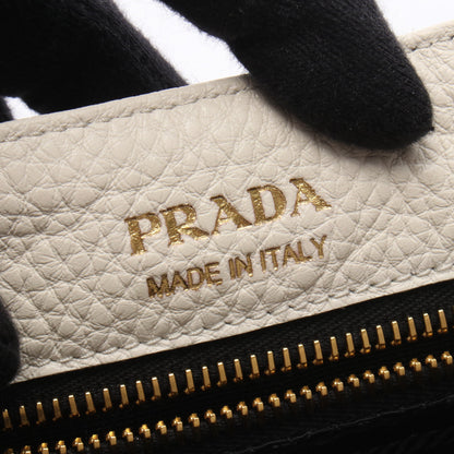 ヴィッテロダイノ ソフト ショルダーバッグ レザー ホワイト プラダ バッグ PRADA