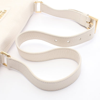 ヴィッテロダイノ ソフト ショルダーバッグ レザー ホワイト プラダ バッグ PRADA