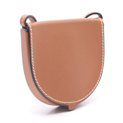 アナグラム ヒールポーチ ミニ ショルダーバッグ レザー ブラウン ロエベ バッグ LOEWE