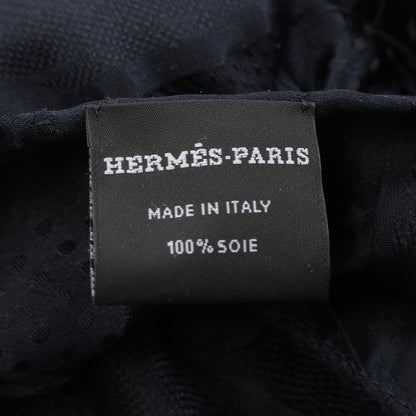フリル ストール シルク ダークネイビー エルメス 財布・小物 HERMES