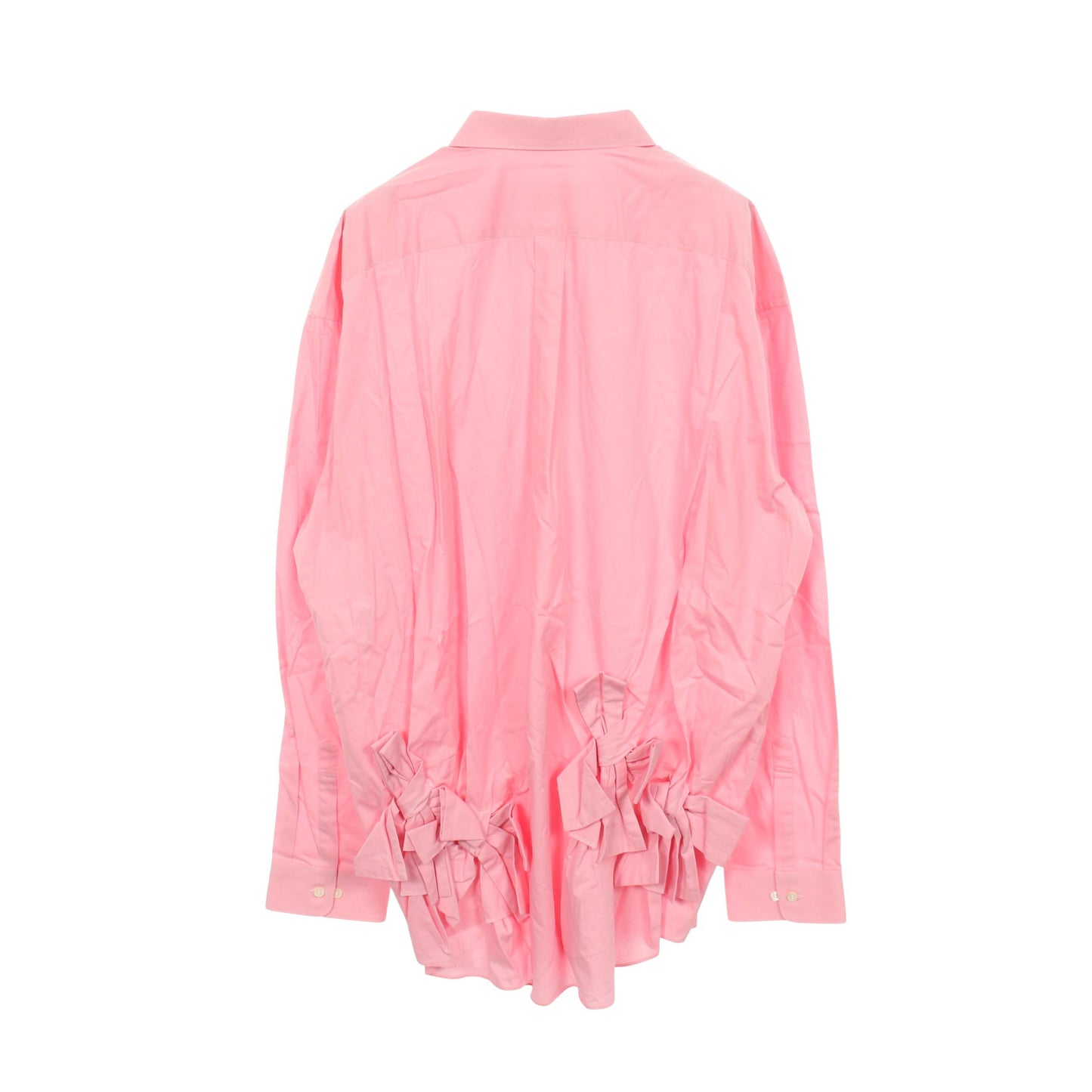 リボン 長袖 シャツ コットン ピンク コムデギャルソンコムデギャルソン トップス Comme des Garcons Comme des Garcons
