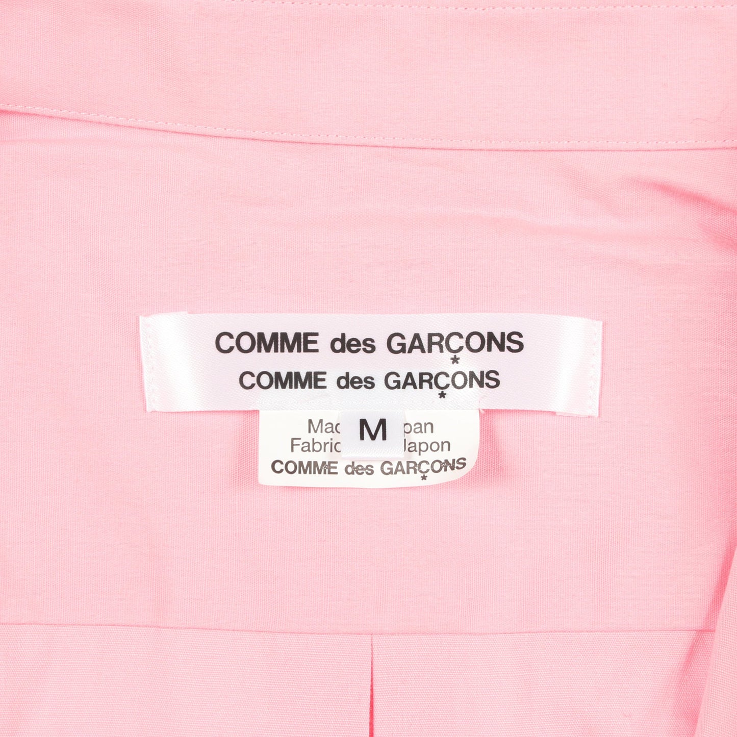 リボン 長袖 シャツ コットン ピンク コムデギャルソンコムデギャルソン トップス Comme des Garcons Comme des Garcons