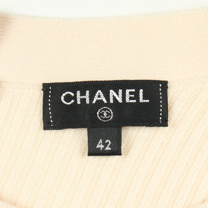 ココマークボタン ニットワンピース ウール オフホワイト シャネル ワンピース CHANEL