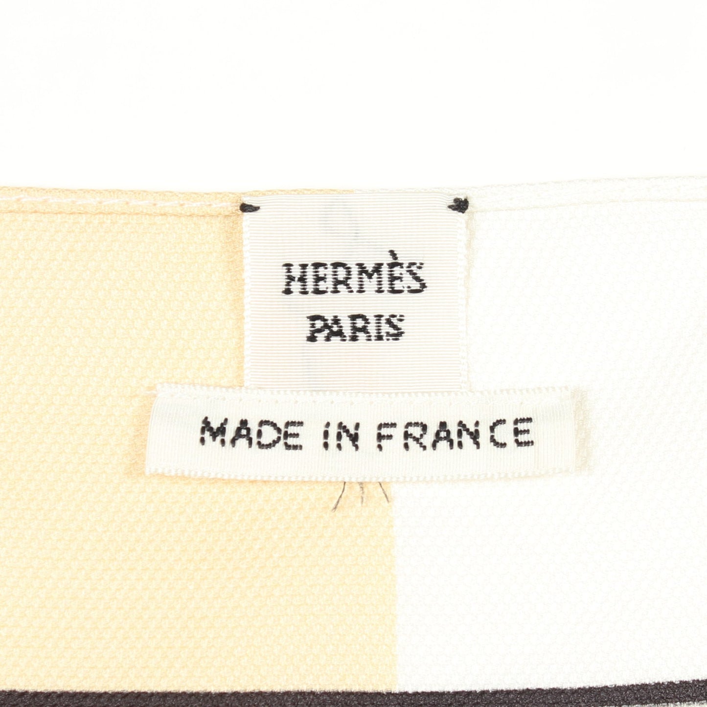 ツイルレーヌ Grand Tralala ワンピース シルク カーキベージュ ブラック ホワイト エルメス ワンピース HERMES