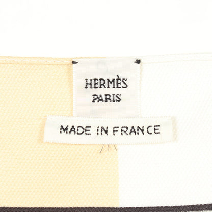 ツイルレーヌ Grand Tralala ワンピース シルク カーキベージュ ブラック ホワイト エルメス ワンピース HERMES