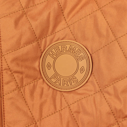 シェーヌダンクル リバーシブル コート コットン ホワイト ブラウン エルメス アウター HERMES