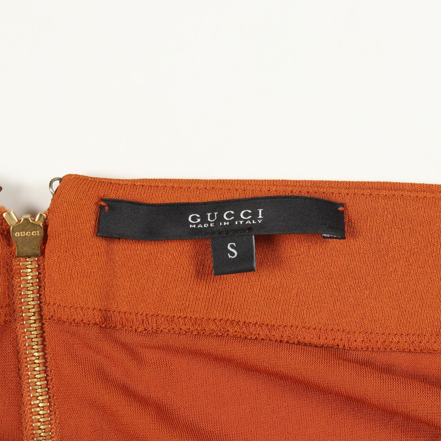 ベアトップ ワンピース レーヨン オレンジブラウン グッチ ワンピース GUCCI