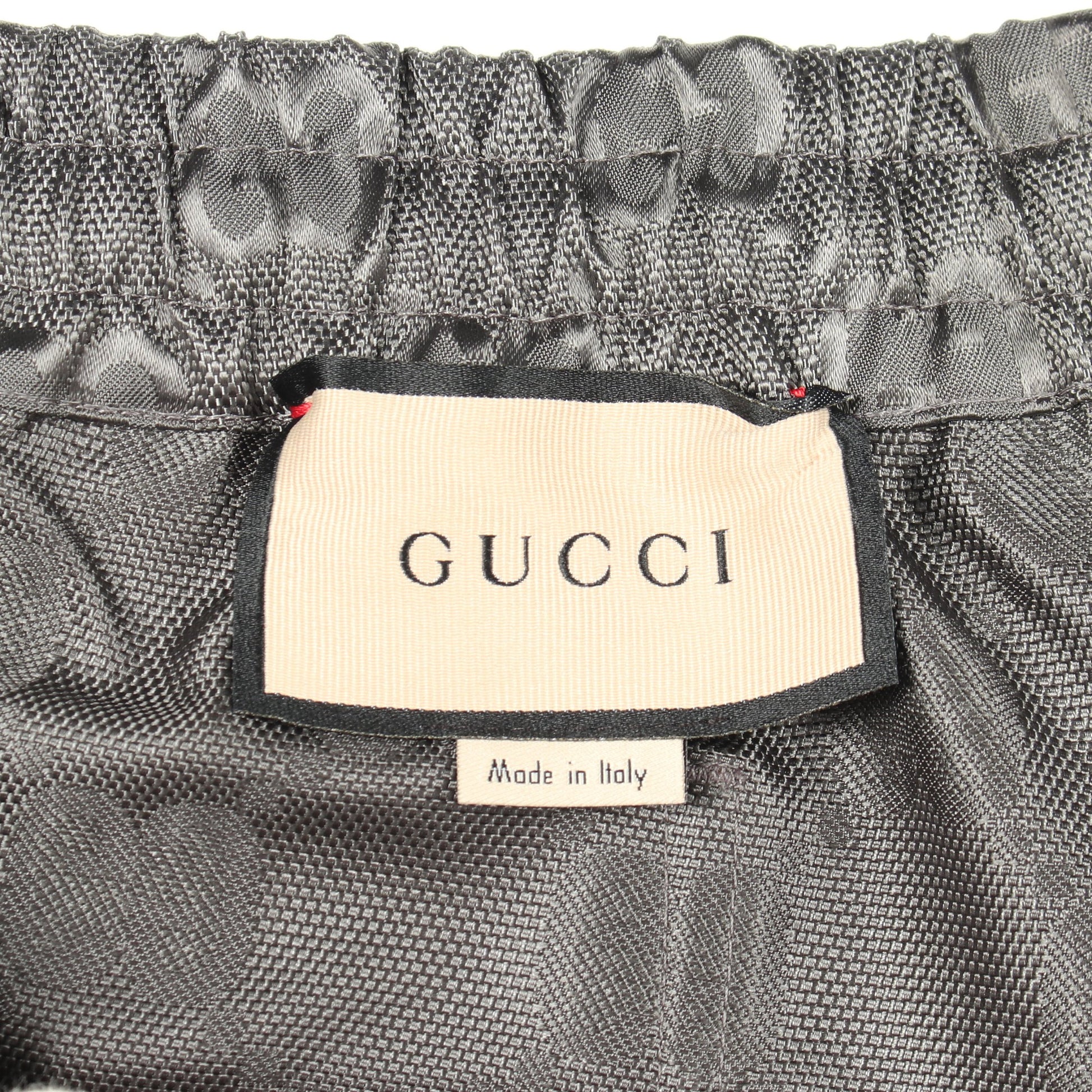 GGモノグラム オフザグリッド パンツ ナイロン グレー グッチ ボトムス GUCCI