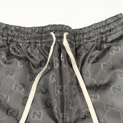 GGモノグラム オフザグリッド パンツ ナイロン グレー グッチ ボトムス GUCCI