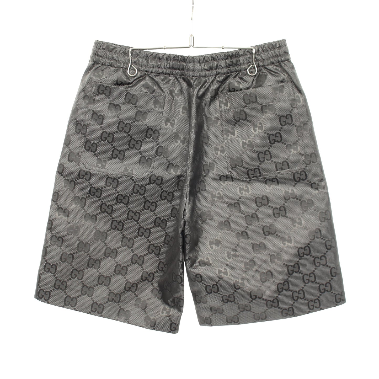 GGモノグラム オフザグリッド パンツ ナイロン グレー グッチ ボトムス GUCCI
