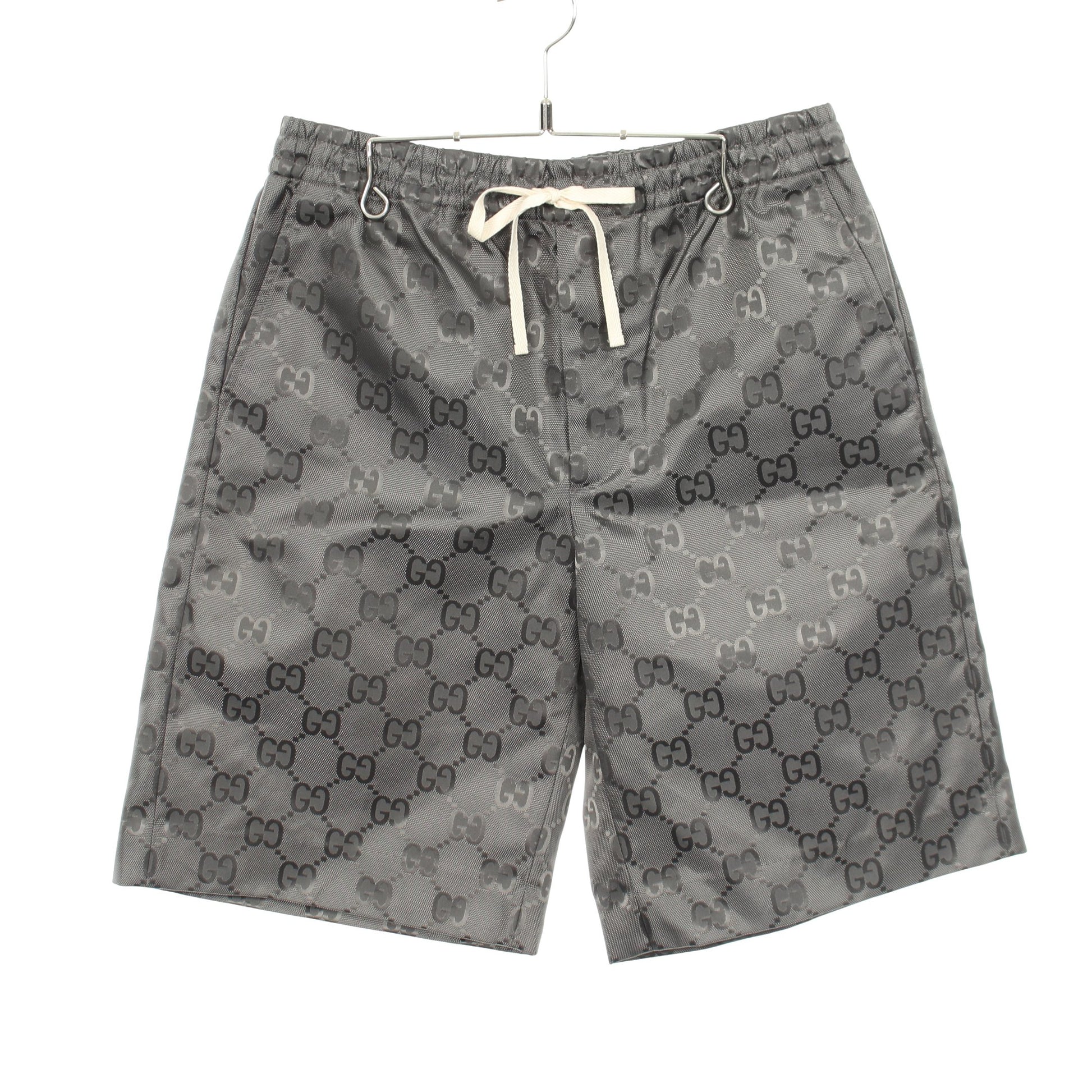 GGモノグラム オフザグリッド パンツ ナイロン グレー グッチ ボトムス GUCCI