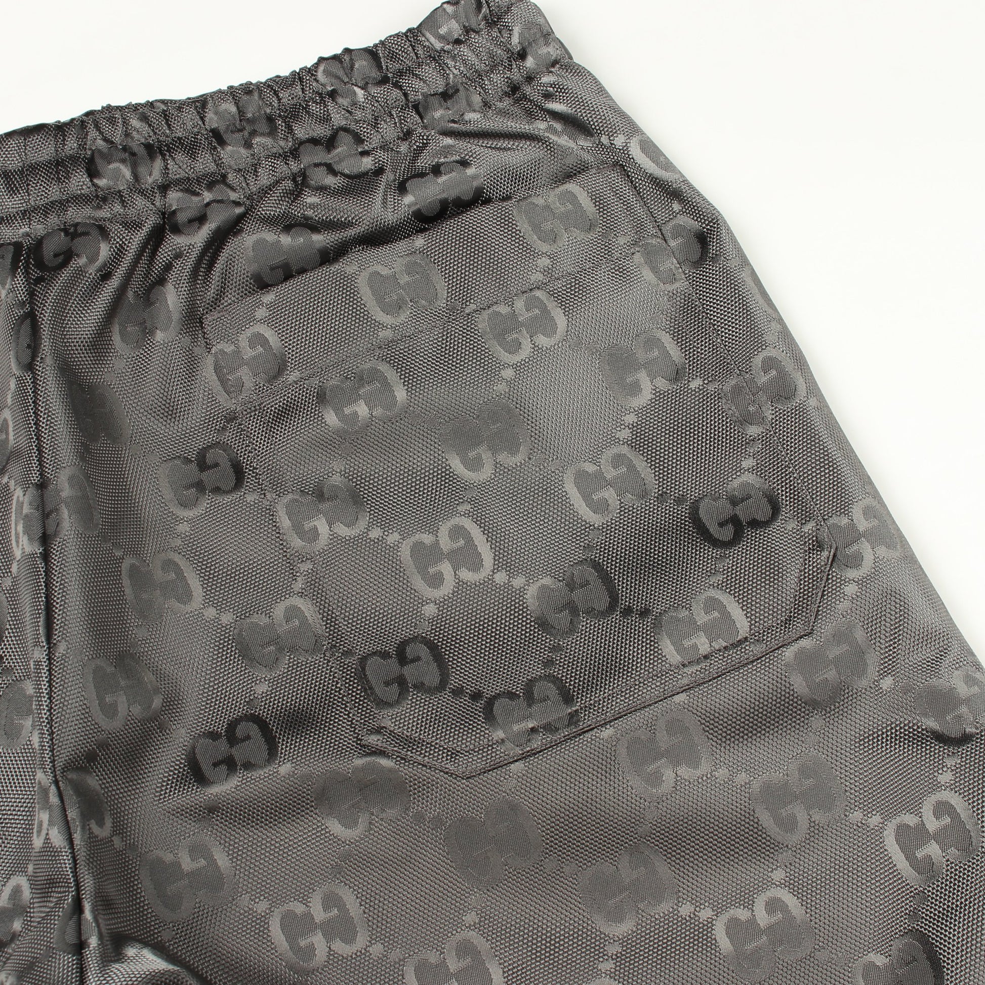 GGモノグラム オフザグリッド パンツ ナイロン グレー グッチ ボトムス GUCCI