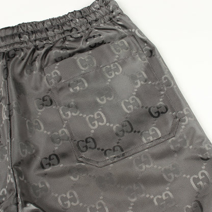 GGモノグラム オフザグリッド パンツ ナイロン グレー グッチ ボトムス GUCCI