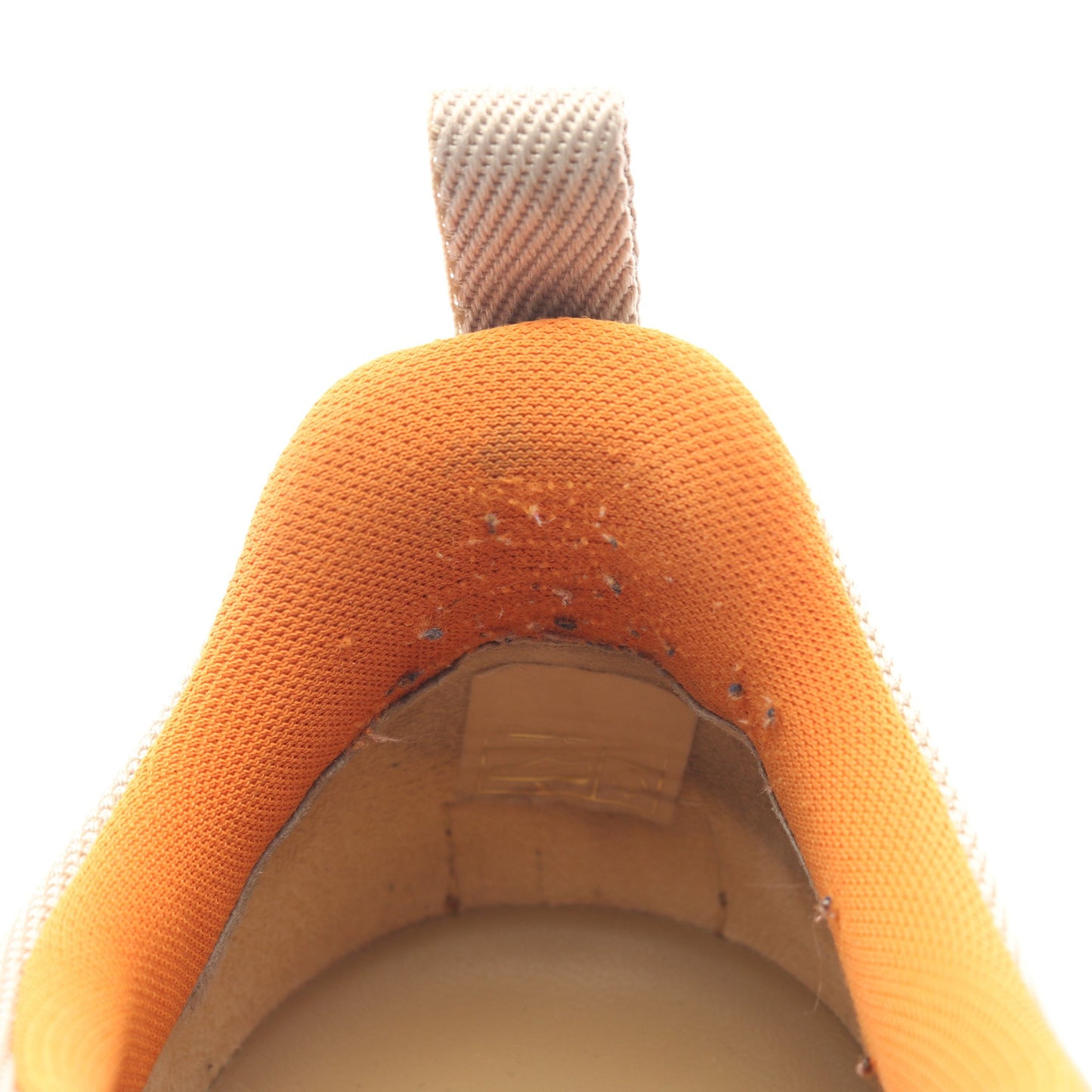 ジミー スニーカー スエード ファブリック ベージュ オレンジ エルメス シューズ HERMES