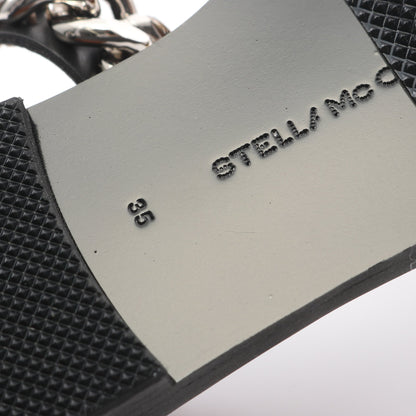ファラベラ フラット サンダル フェイクレザー ブラック ステラマッカートニー シューズ Stella McCartney