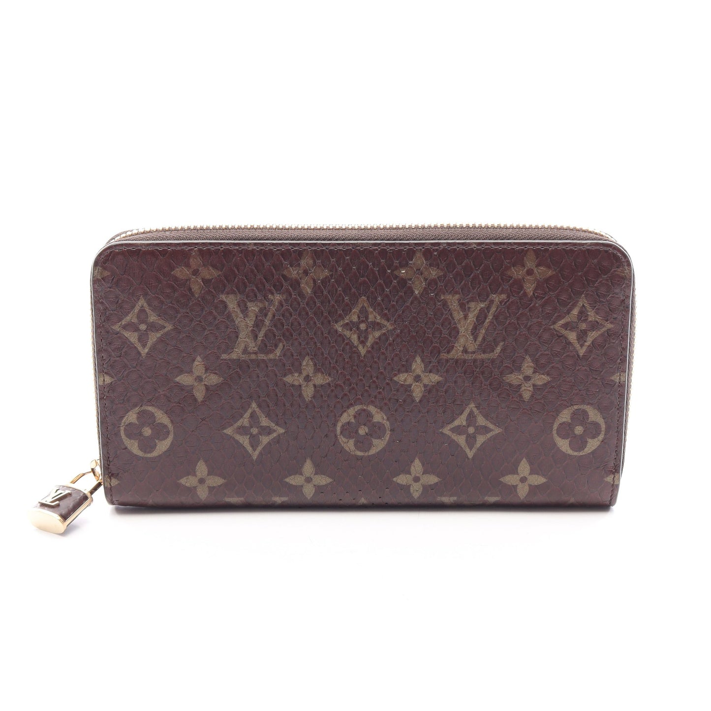 ジッピーウォレット モノグラム ラウンドファスナー長財布 パイソン ブラウン ルイヴィトン 財布・小物 LOUIS VUITTON