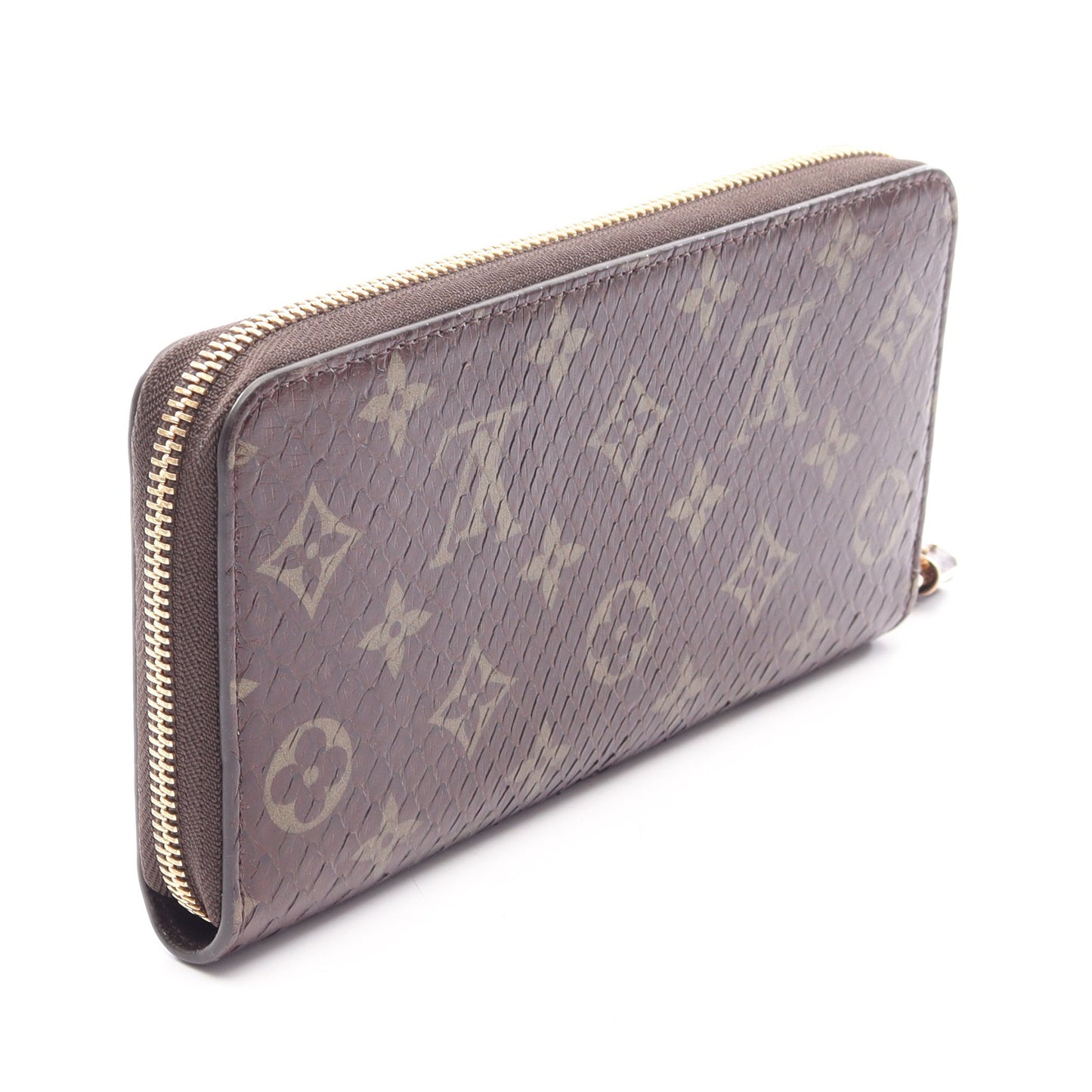 ジッピーウォレット モノグラム ラウンドファスナー長財布 パイソン ブラウン ルイヴィトン 財布・小物 LOUIS VUITTON