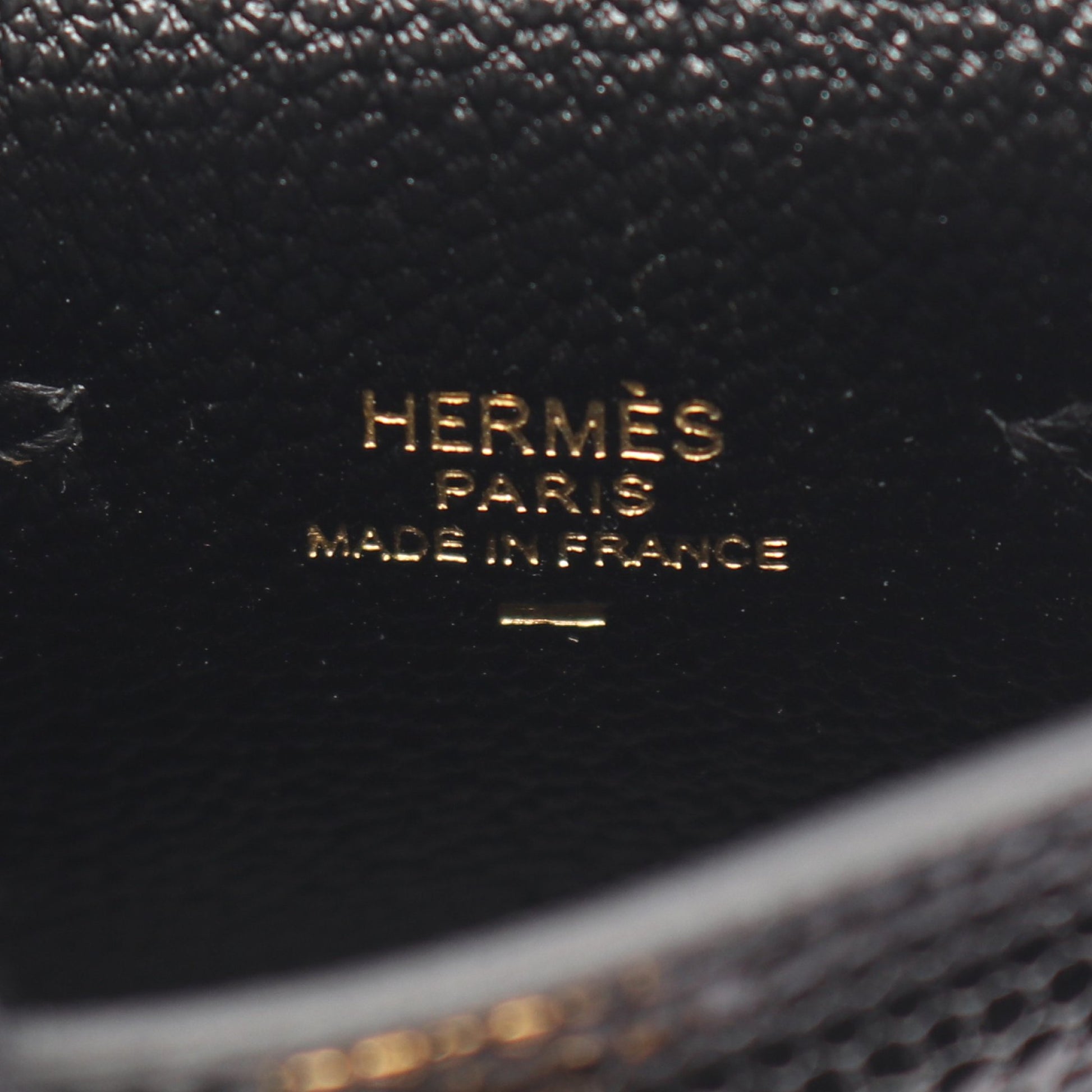 ケリーツイリー バッグチャーム リザード シルク ブラック マルチカラー ゴールド金具 Z刻印 エルメス 財布・小物 HERMES