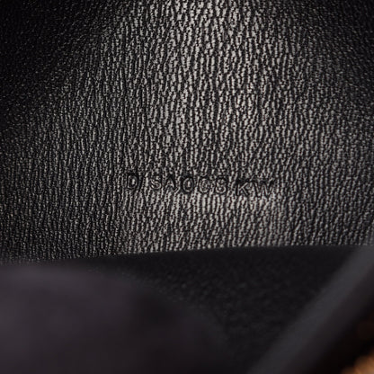 ベアンスフレ 二つ折り長財布 アリゲーターリセ ブラック ゴールド金具 D刻印 エルメス 財布・小物 HERMES