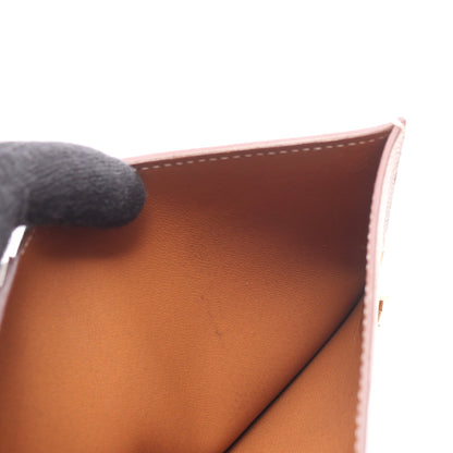 ベアンコンパクト ゴールド 二つ折り財布 ヴォーエプソン ブラウン ゴールド金具 Z刻印 エルメス 財布・小物 HERMES