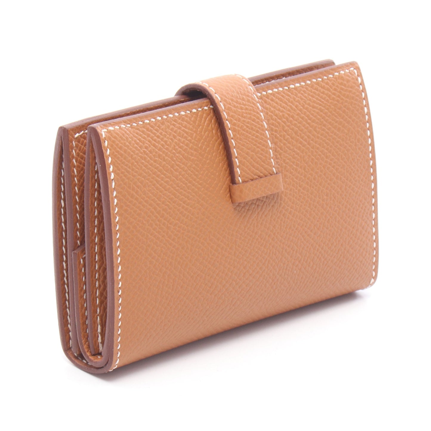 ベアンミニ ゴールド カードケース ヴォーエプソン ブラウン ゴールド金具 G刻印 エルメス 財布・小物 HERMES