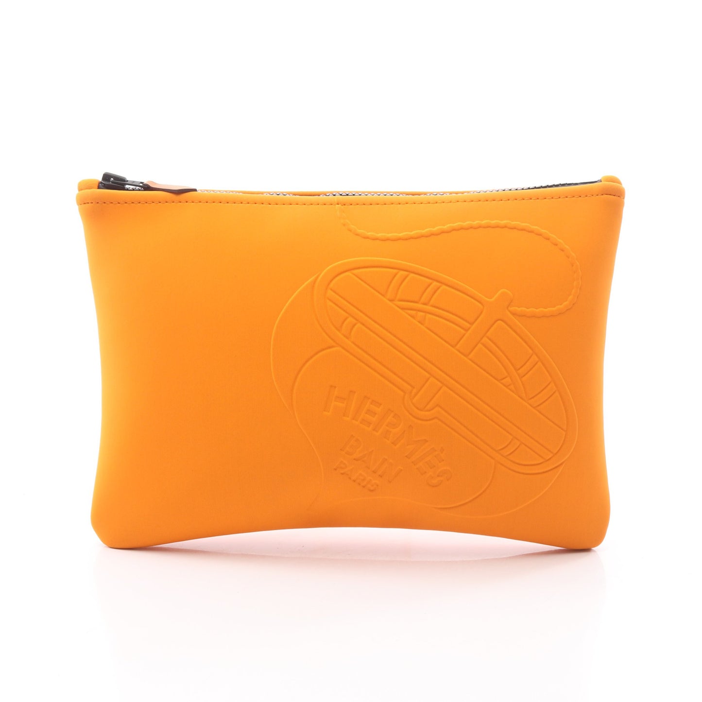ネオバン タラサMM ブラック金具 ポーチ ネオプレン オレンジ エルメス 財布・小物 HERMES