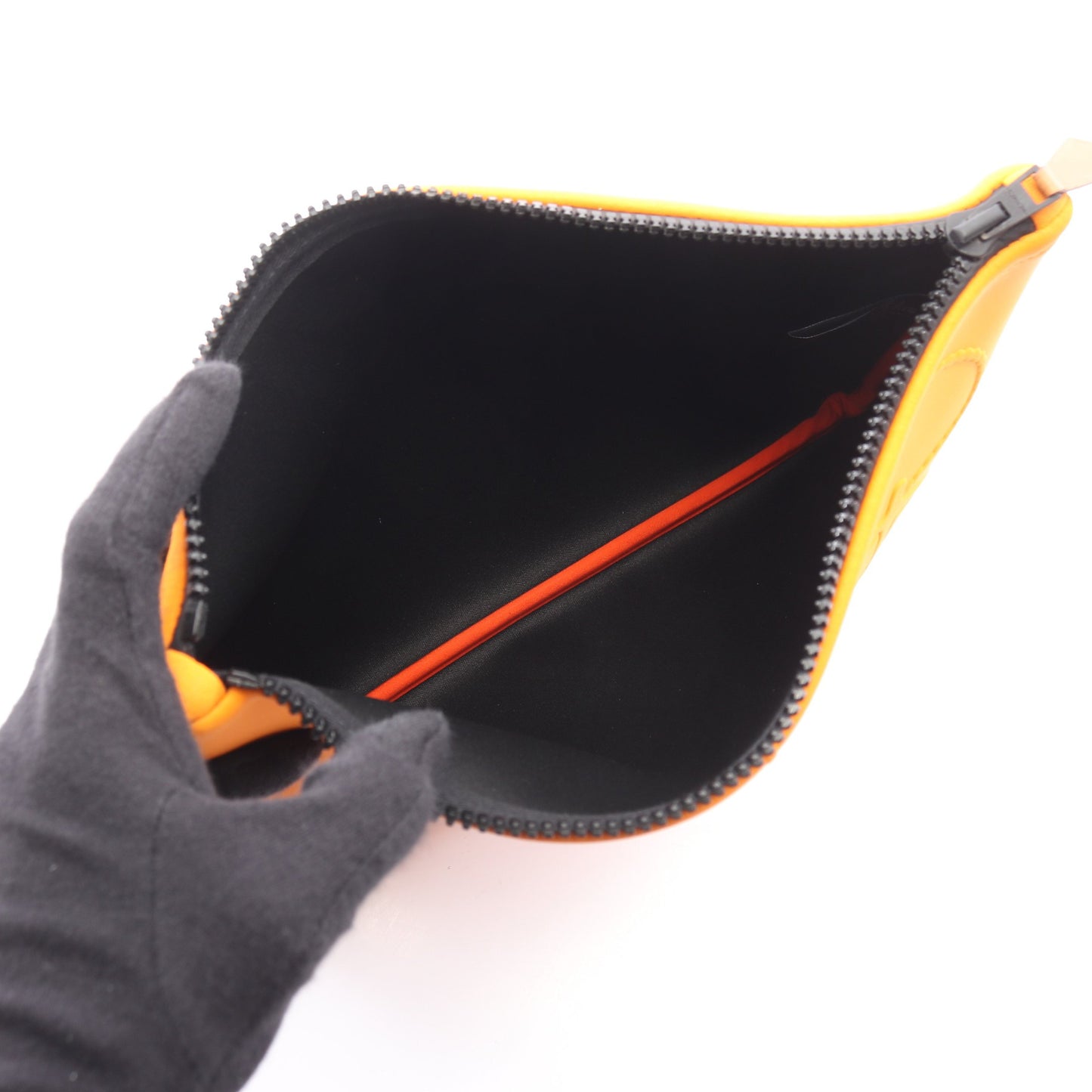 ネオバン タラサMM ブラック金具 ポーチ ネオプレン オレンジ エルメス 財布・小物 HERMES