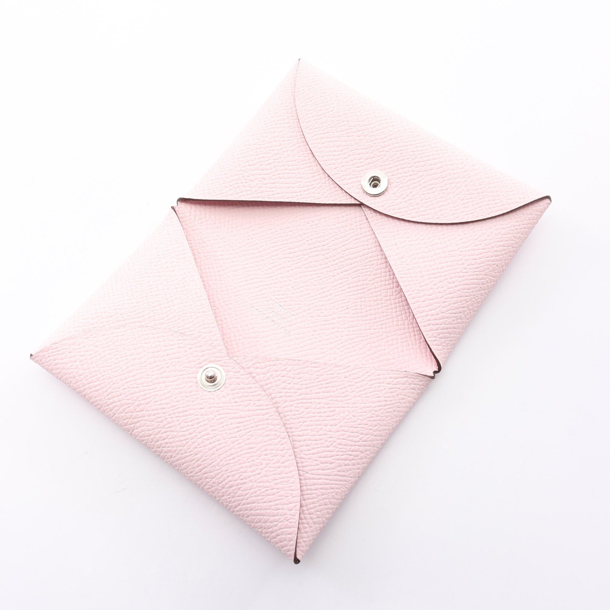 カルヴィ ローズエグランタイン コインケース ヴォーエプソン ライトピンク シルバー金具 K刻印 エルメス 財布・小物 HERMES