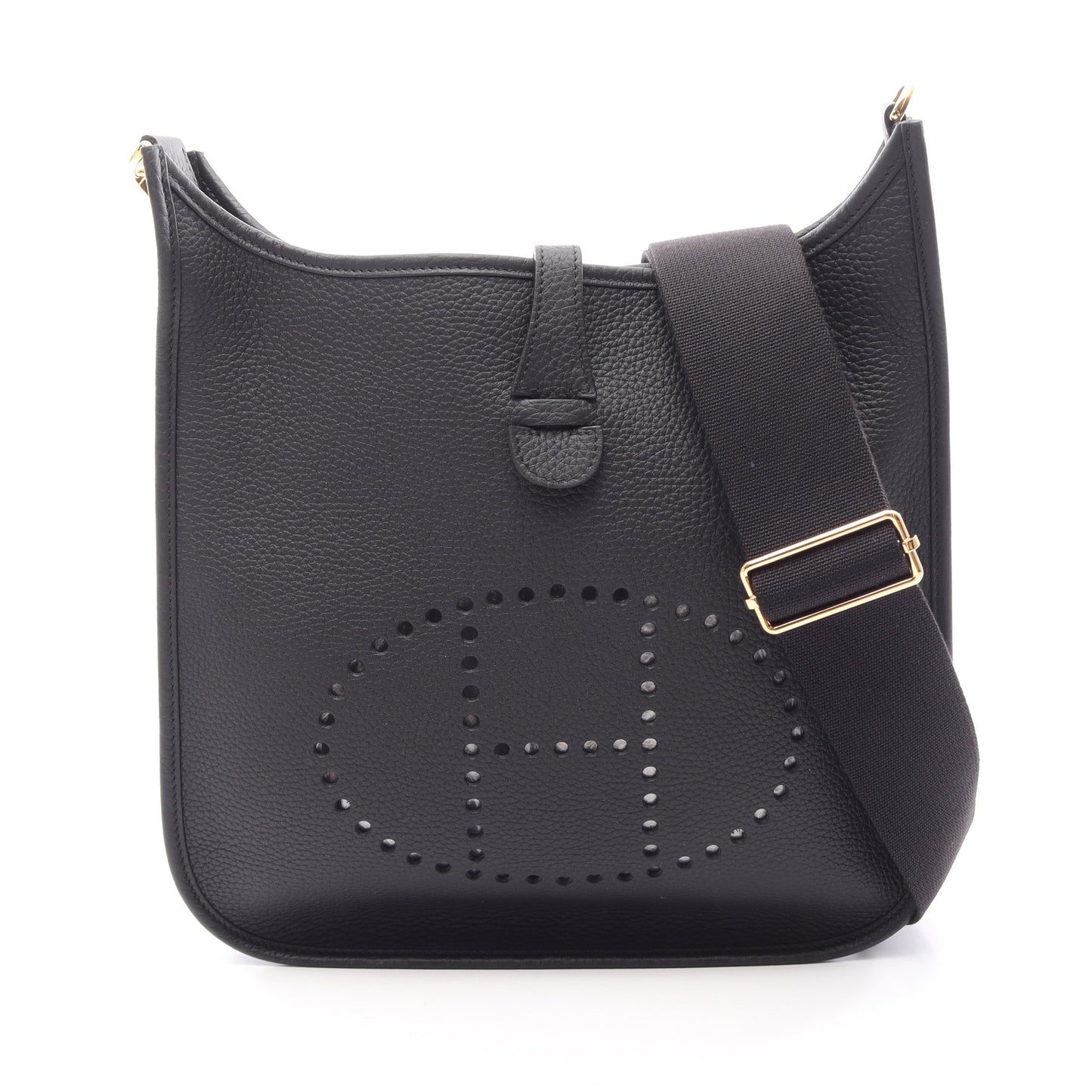 エヴリン 3 トロワ PM ショルダーバッグ トリヨンクレマンス ブラック ゴールド金具 K刻印 エルメス バッグ HERMES