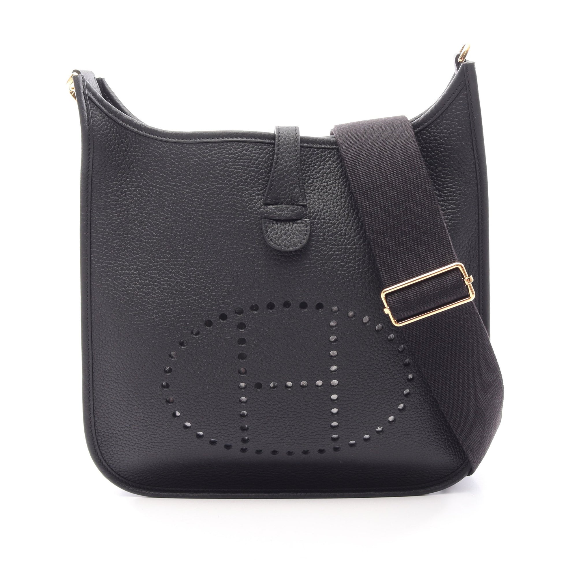 エヴリン 3 トロワ PM ショルダーバッグ トリヨンクレマンス ブラック ゴールド金具 K刻印 エルメス バッグ HERMES