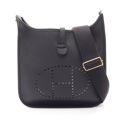 エヴリン 3 トロワ PM ショルダーバッグ トリヨンクレマンス ブラック ゴールド金具 K刻印 エルメス バッグ HERMES