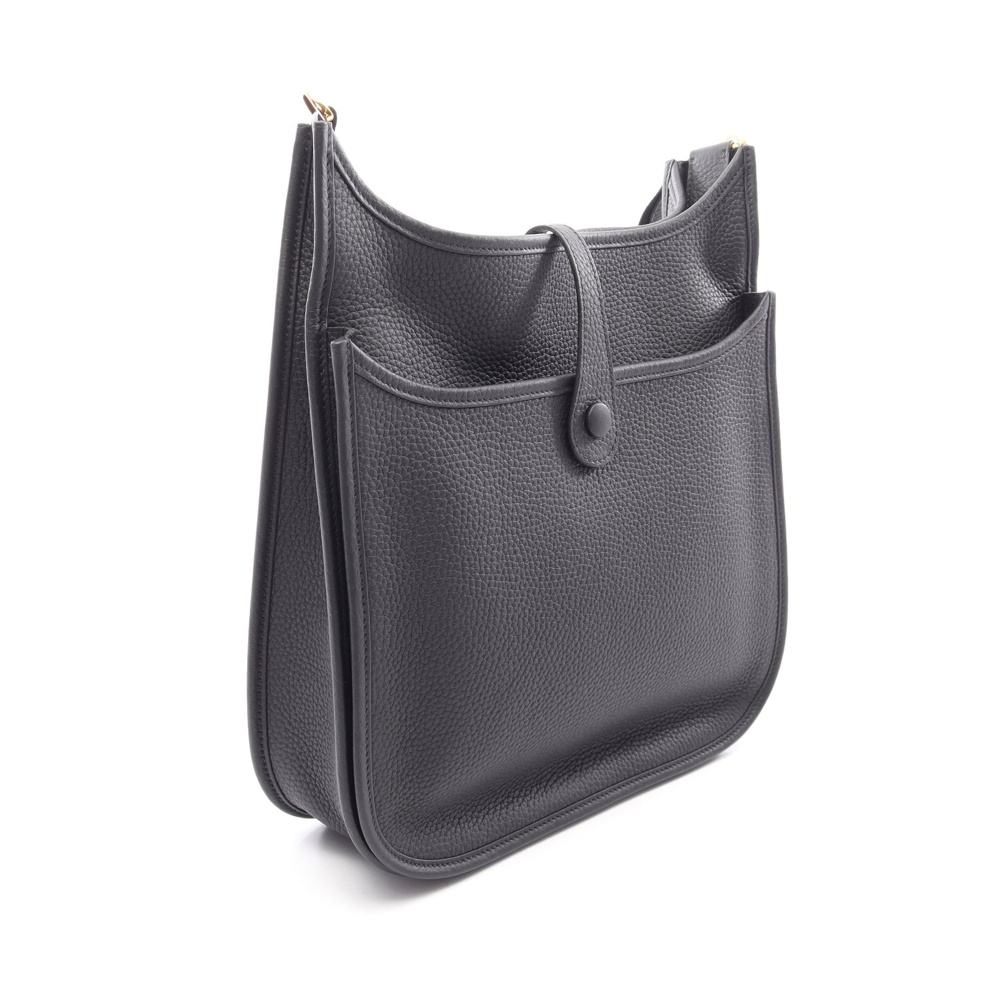 エヴリン 3 トロワ PM ショルダーバッグ トリヨンクレマンス ブラック ゴールド金具 K刻印 エルメス バッグ HERMES