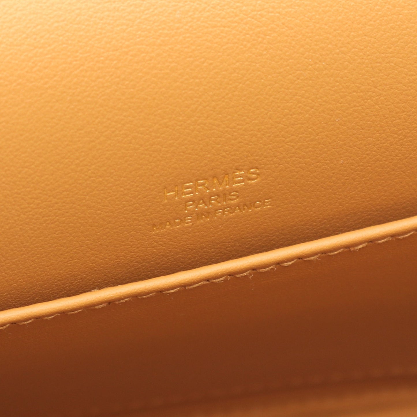 ゲタ セサミ ショルダーバッグ シェーブル ライトブラウン ゴールド金具 U刻印 エルメス バッグ HERMES