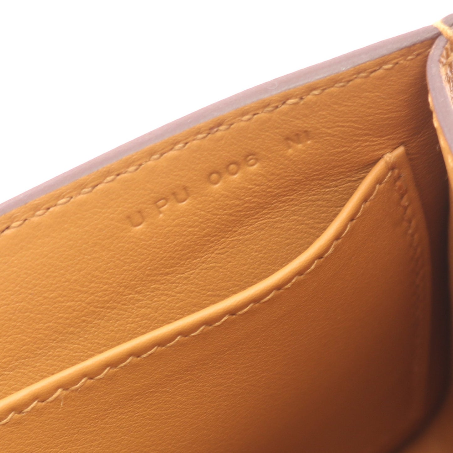 ゲタ セサミ ショルダーバッグ シェーブル ライトブラウン ゴールド金具 U刻印 エルメス バッグ HERMES