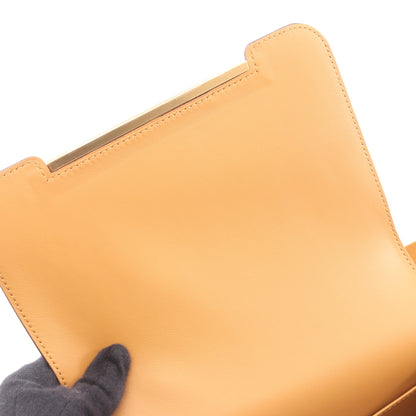 ゲタ セサミ ショルダーバッグ シェーブル ライトブラウン ゴールド金具 U刻印 エルメス バッグ HERMES