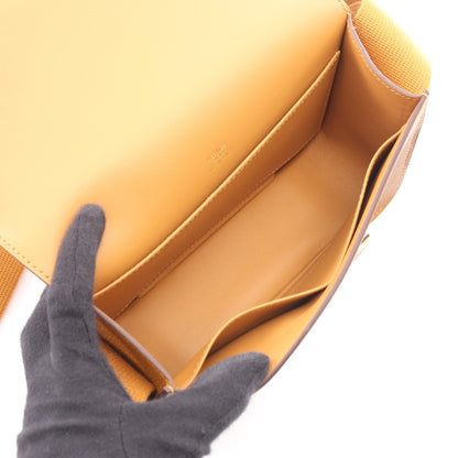 ゲタ セサミ ショルダーバッグ シェーブル ライトブラウン ゴールド金具 U刻印 エルメス バッグ HERMES