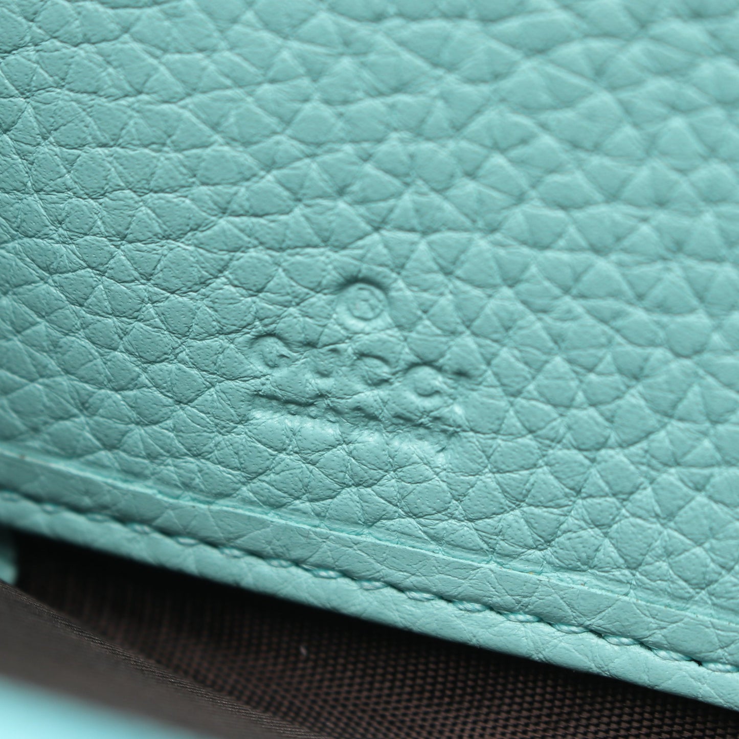 バンブー ラウンドファスナー長財布 レザー ターコイズブルー グッチ 財布・小物 GUCCI