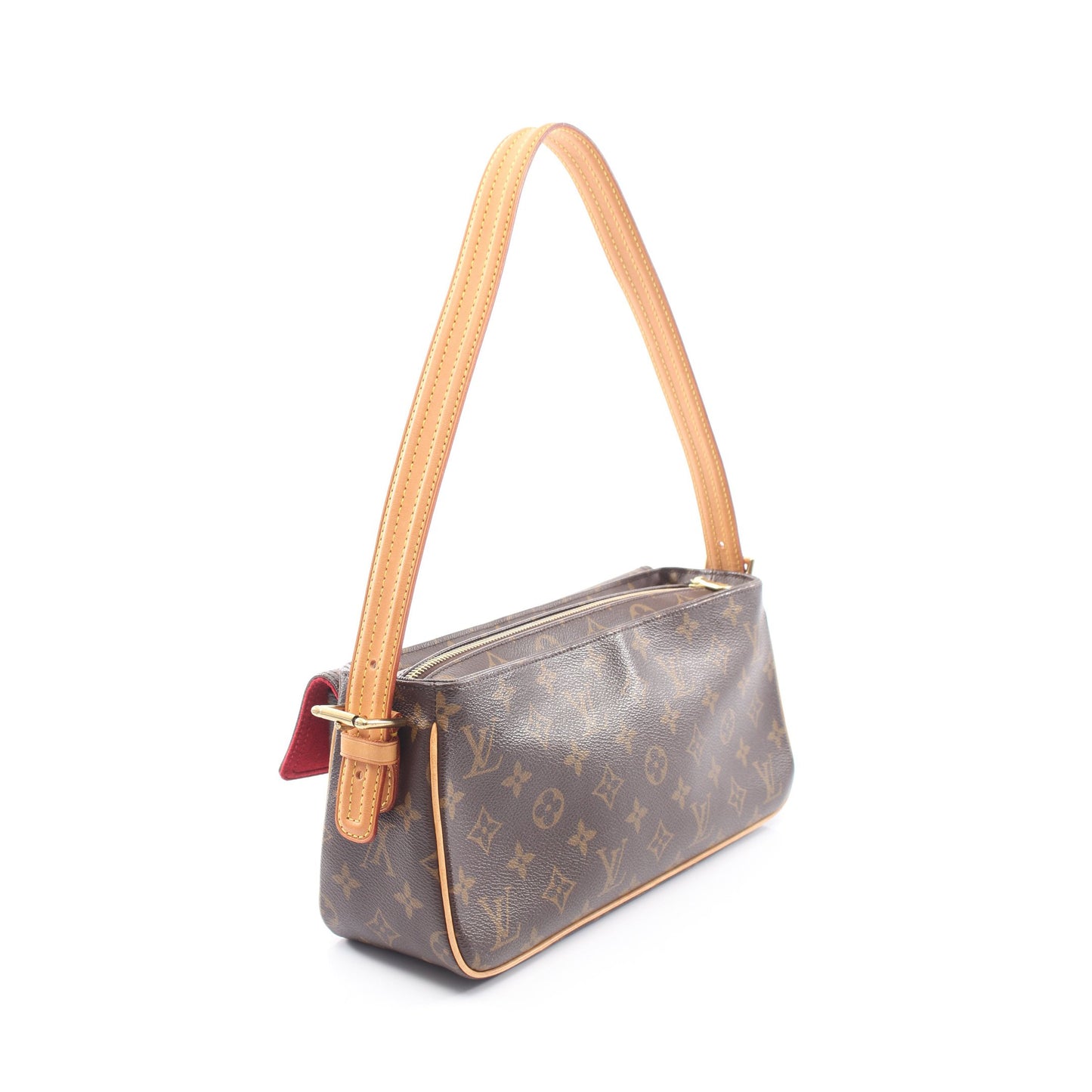 ヴィバシテMM モノグラム ショルダーバッグ PVC レザー ブラウン ルイヴィトン バッグ LOUIS VUITTON