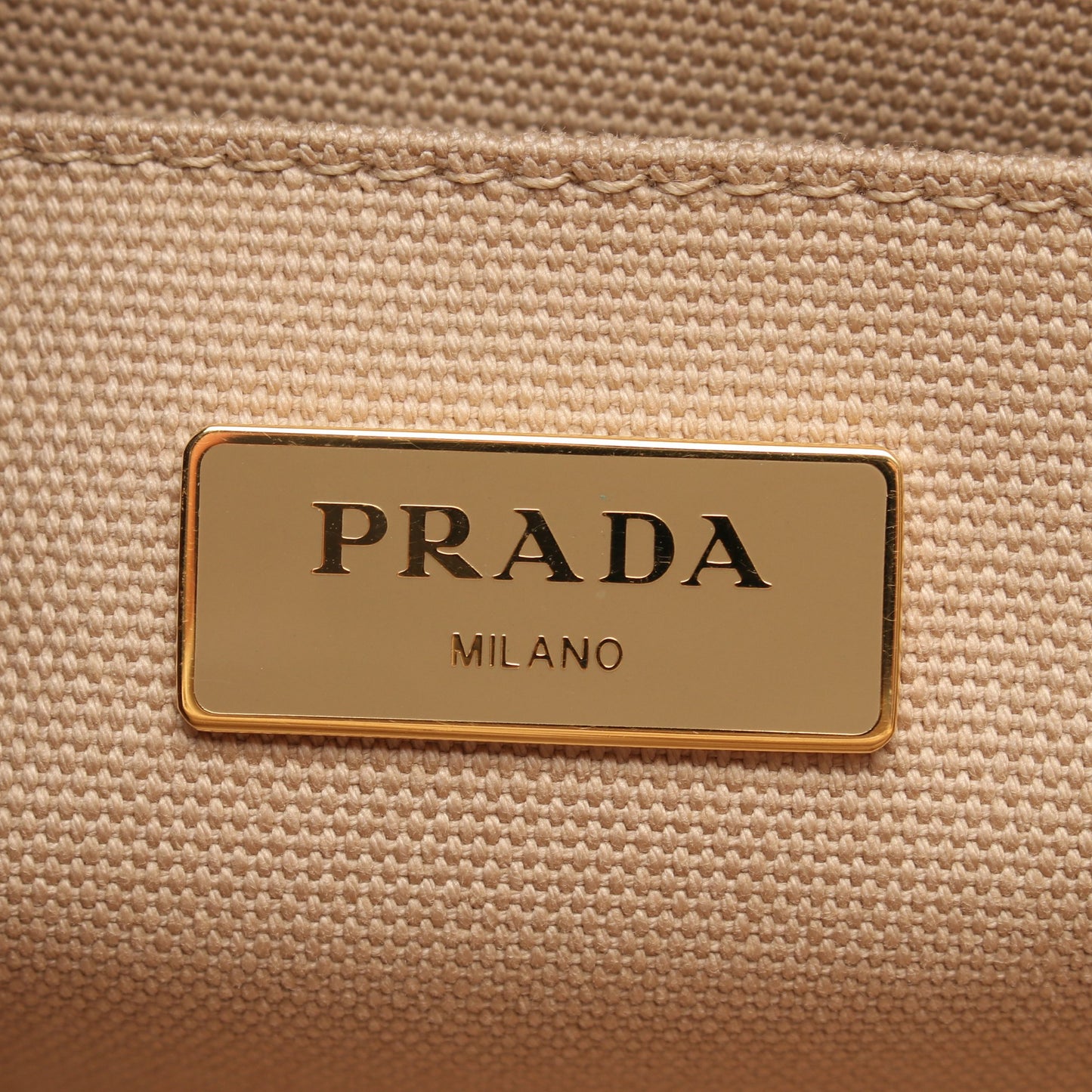 CANAPA カナパ 2WAY ハンドバッグ トートバッグ キャンバス ベージュ プラダ バッグ PRADA
