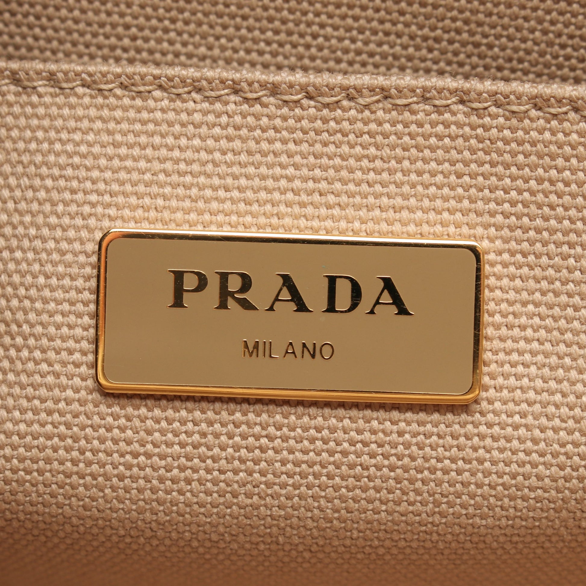 CANAPA カナパ 2WAY ハンドバッグ トートバッグ キャンバス ベージュ プラダ バッグ PRADA