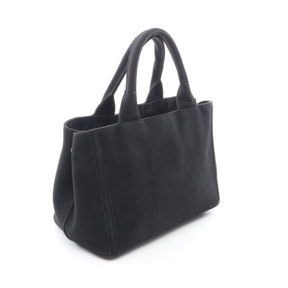 CANAPA カナパ エンボスロゴ 2WAY ハンドバッグ トートバッグ キャンバス ブラック プラダ バッグ PRADA