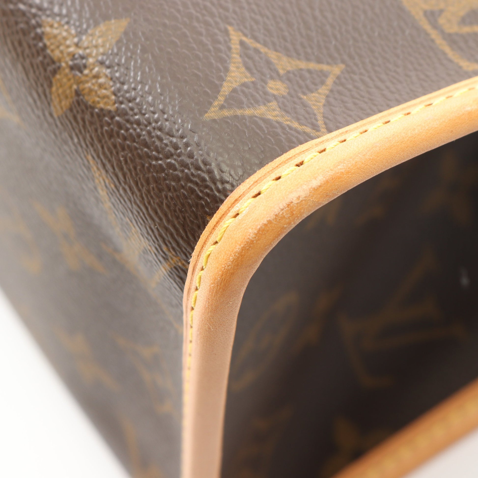 ポパンクール オ モノグラム ショルダーバッグ トートバッグ PVC レザー ブラウン ルイヴィトン バッグ LOUIS VUITTON