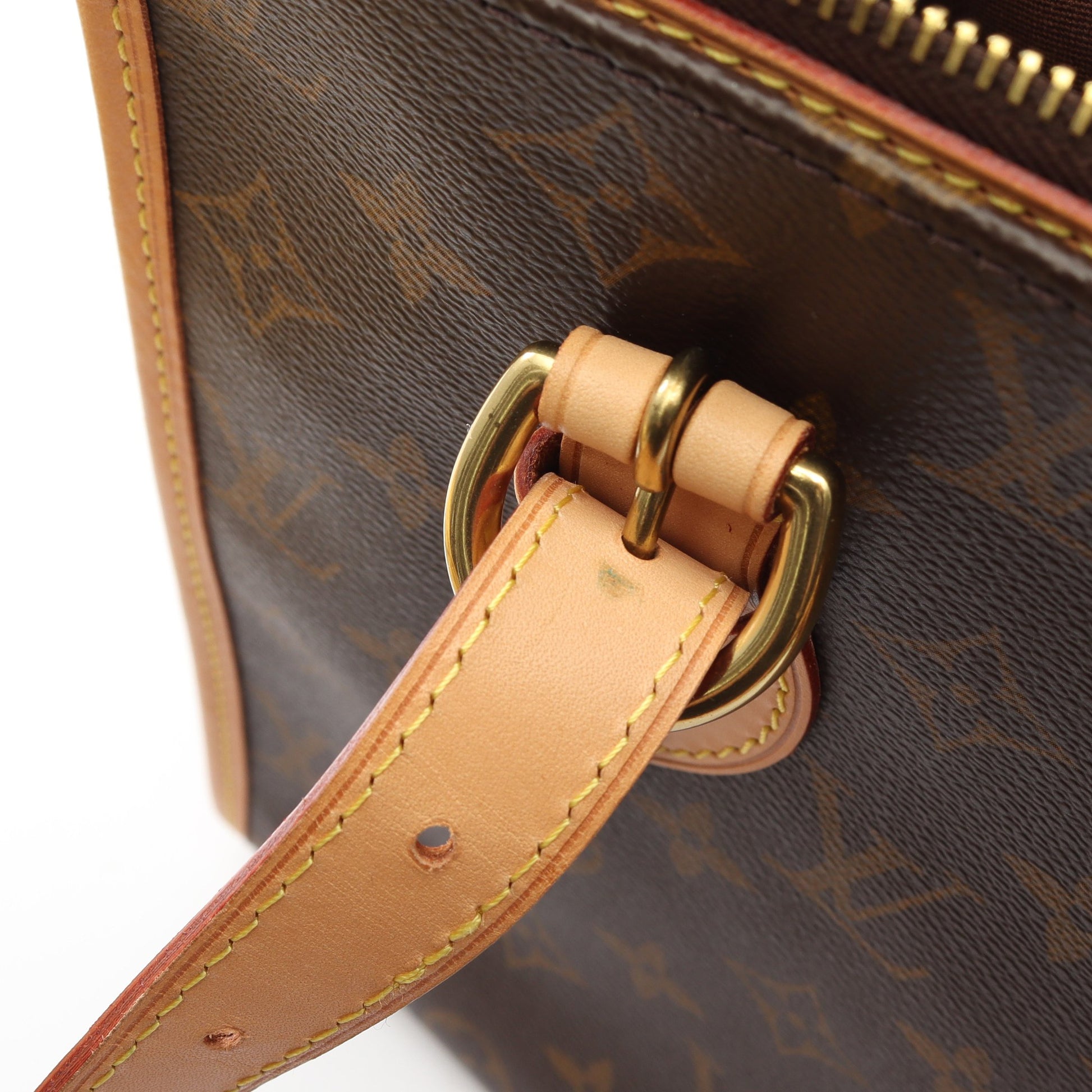 ポパンクール オ モノグラム ショルダーバッグ トートバッグ PVC レザー ブラウン ルイヴィトン バッグ LOUIS VUITTON