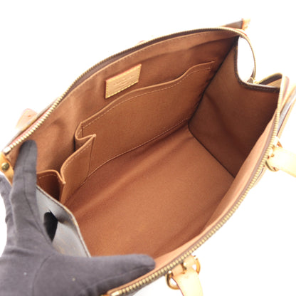 ポパンクール オ モノグラム ショルダーバッグ トートバッグ PVC レザー ブラウン ルイヴィトン バッグ LOUIS VUITTON